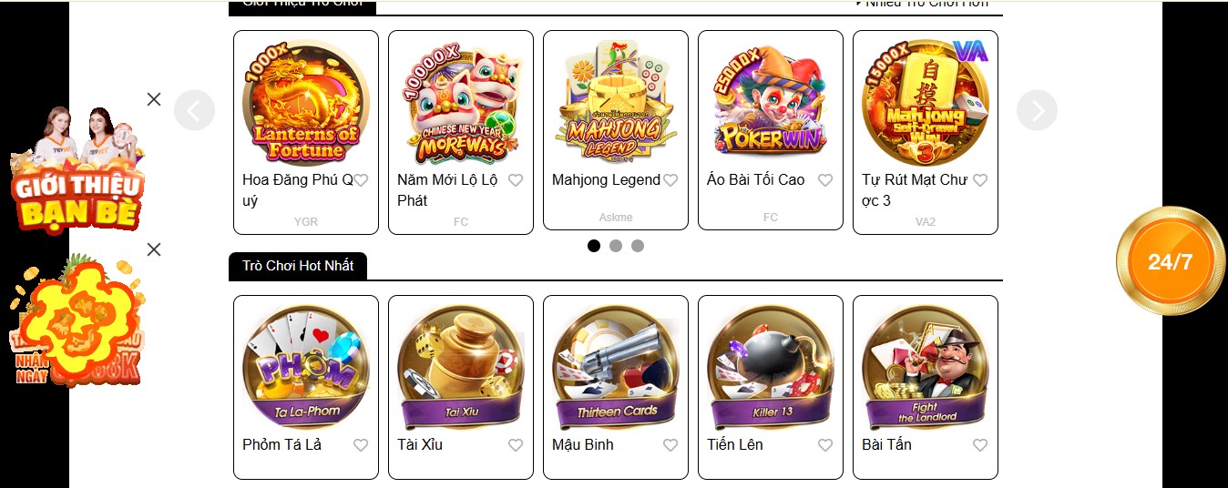 Kho game hấp dẫn chỉ có tại 789Bet